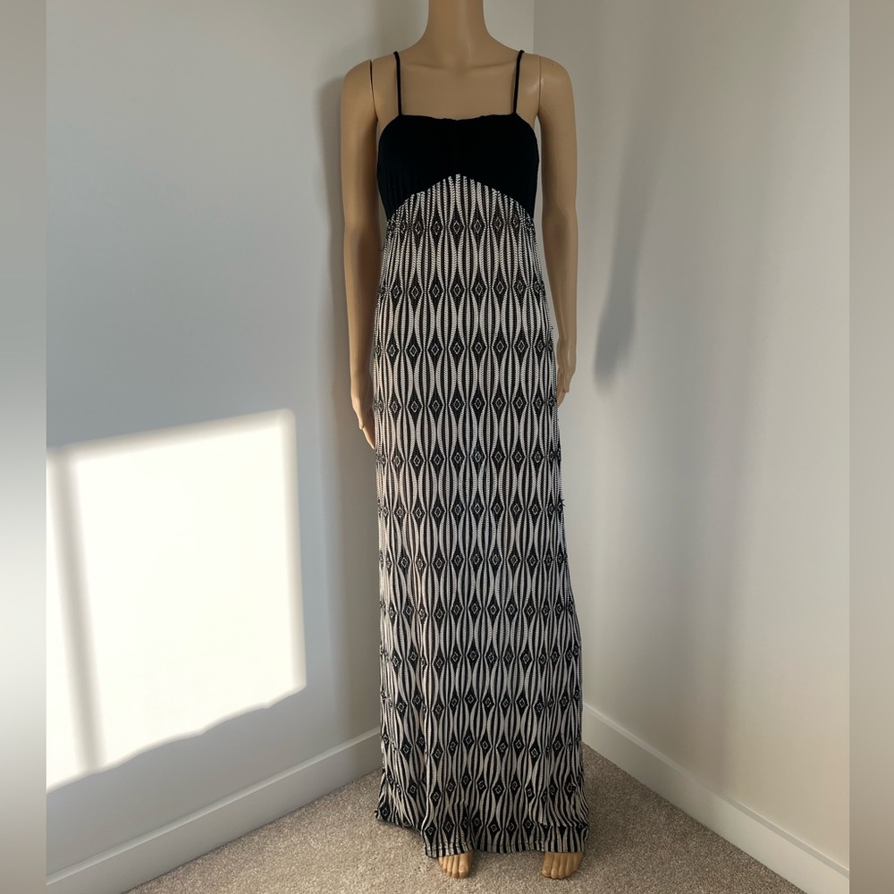 Blue Island Black and White Dress